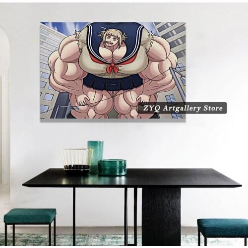 My Hero Academia Himiko Toga Anime Creative Painting Canvas Art Poster and Wall Art Picture Print Modern Family Bedroom Decor Po