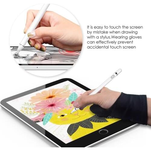 Two-fingers Artist Anti-touch Glove for Drawing Tablet Right and Left Hand Glove Anti-Fouling for ipad Screen board