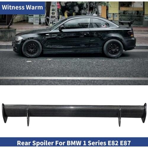Car Styling 1M Carbon Fiber Modified Rear Spoiler Tail Wing For BMW 1M E82 E87 racing roof Wings Spoiler