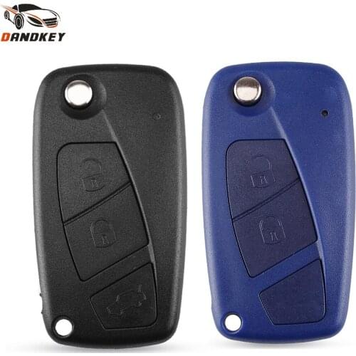 Dandkey 15PCS 2/3 Button SIP22 Blade Flip Car Remote Case Key Shell For Fiat Punto Panda Stilo Ducato Bravo Anahtar Guscio Key