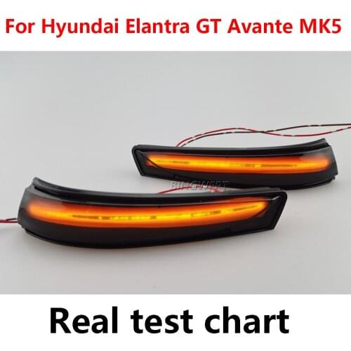 Dynamic Blinker Turn Signal LED Lamp For Hyundai Elantra GT Avante MK5 MD UD Veloster i30 GD 2011 - 2015 arrow led light
