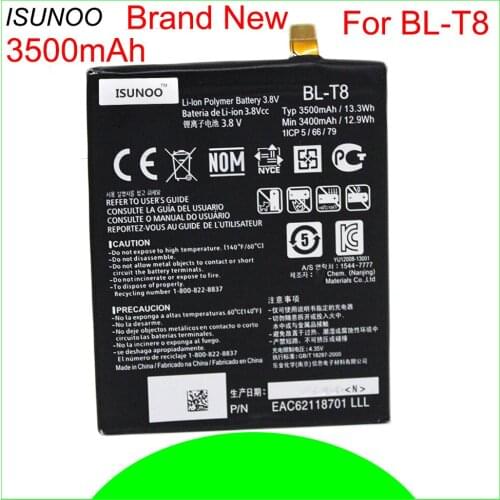 ISUNOO 10pcs/lot 3500mAh BL-T8 Battery for LG G Flex F340S D950 D955 D958 D959 LS995 BLT8 Battery