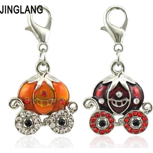 JINGLANG Home Pumpkin Pendant House Shape Charms fit for Women Bracelets DIY Jewelry Halloween Gift 50 pcs