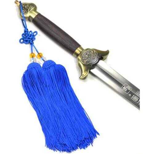 4 Colors Taiji Tassels Polyester High-grade Jiansui Taichi Martial Arts Competition Professional Use Sword Tassel Opera Supplies