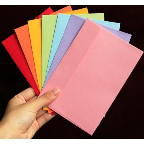 10Pcs/Pack Kraft Black Paper Envelope Message Card Letter Stationary Storage Paper Gift Candy Kraft Blank Envelope 16cmx10.8cm