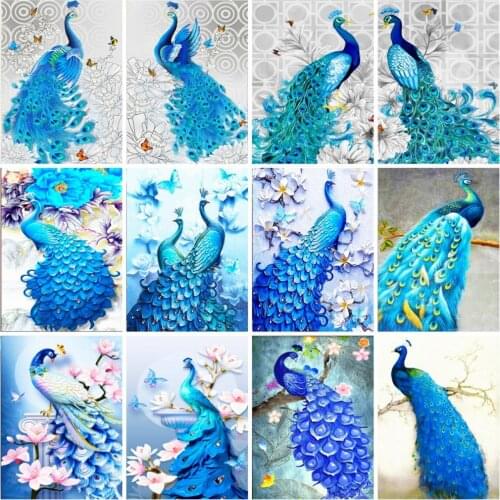 5D Square/Round Diamond Painting Peacock Cross Stitch Diamond Embroidery Sale Bead Picture Kits Handicraft Art Decoration Home