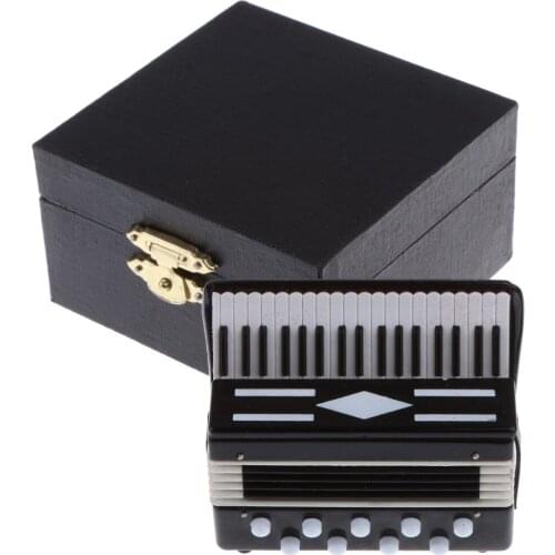 Miniature Dollhouse Instrument Accordion for 1/12 Dollhouse Furniture Decor
