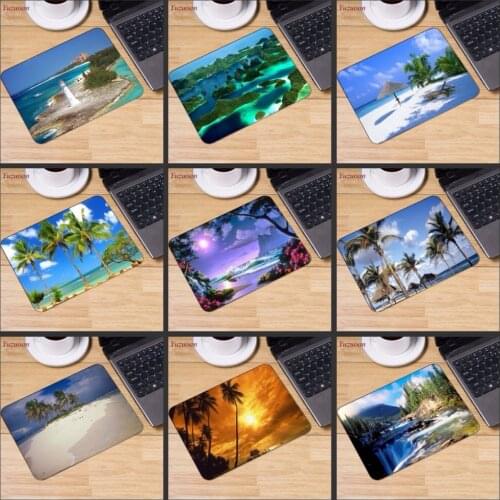 Mrgbest Beach Sea Palm Scenery Big Promotion Russia Computer Gaming Mouse Pad Mousepads Decorate Your Desk 220X180X2MM Pad
