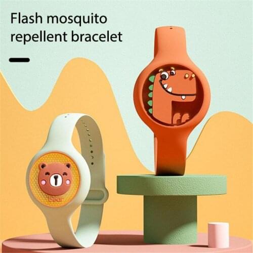 Cartoon Silicone Mosquito Repellent Watch Summer Children Insect Repellent Bracelet Waterproof Wrist Band Bracelet 2021 Hot