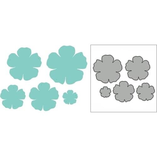 New 3D Layered Cherry Blossoms 2020 Metal Cutting Dies for DIY Scrapbooking and Card Making Decorative Embossing Craft No Stamps