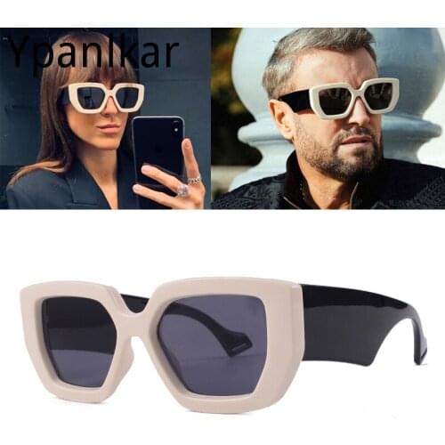 New Square Fashion Modern Women Square Style Vintage Sunglasses ins Cool Popular Brand Design Sun Glasses Oculos De Sol