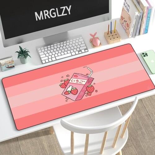 Drop Shipping Kawaii Girly 400X800MM Mouse Pad Large Cute Mousepad Gaming Accessoroes Laptop Gamer Waterproof Keyboard Desk Mat