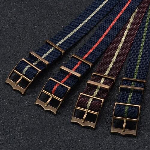 Premium Nato Zulu Watch Strap 20 mm Nylon Watch Band 22mm Replacement Bracelet Watch Straps Fort-udor Black Bay Nato Watch Bands