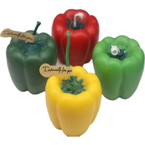 Bell Pepper Snake Fruit Silicone Candle Mold for DIY Handmade Aromatherapy Candle Ornaments Handicrafts Soap Mousse Mould P268