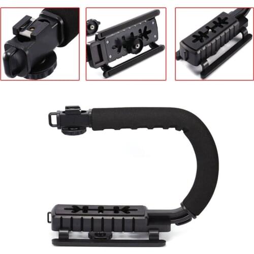 Video Camera Stabilizer C-Shape Video Handle Stabilizers Grip Camera Fixed Bracket Holder For SLR DV Cameras Free Shipping