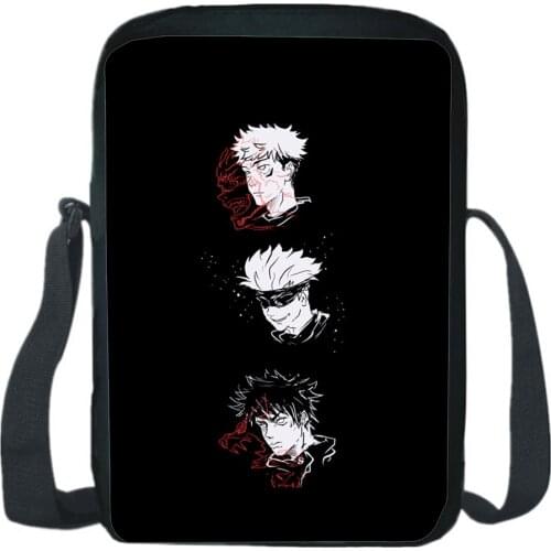 Anime Jujutsu Kaisen Yuji Itadori Men Messenger Bag Comic Shoulder Bags Women Teenager Messenger Knapsack Gift Student Schoolbag