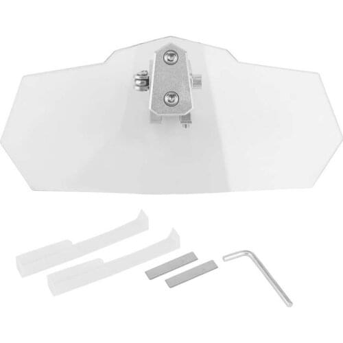 Motorcycle Wind Deflector Windshield Extension Kit Universal Heighten Adjustable Clip On Spoiler Motorcycle Wind Deflector