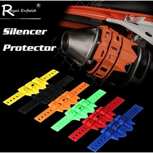 38.8cm Universal Motorcycle Exhaust Escape Pit Dirt Bike Muffler Silencer Protector Guard for Akrapovic for Yoshimura for SC