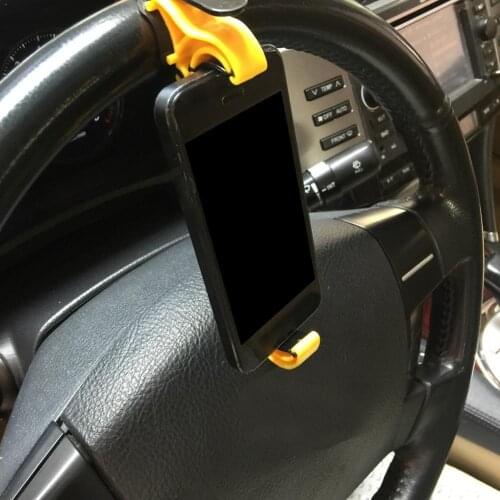 Universal Car Steering Wheel Bracket Telescopic Mobilephone Gps Bicycle Wheel Accessories Holder Handlebar Steering Mount C J9Q3