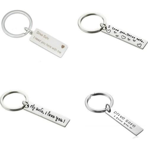 1pcs Drive Safe Keychain Party Favor Personalized Bottle Openers Key Chain Wedding Favors Brewery Stainless Steel Drive Safe