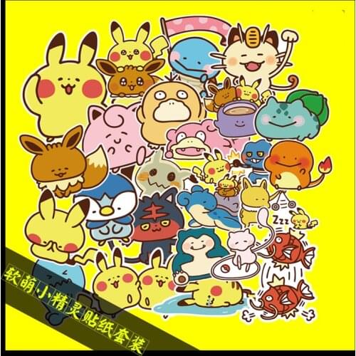 24PCS Japanese anime suitcase sticker computer tablet phone sticker for kids homemade book stickers DIY