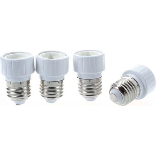 4x E27 to GU10 LED light socket adapter socket adapter lamp bulb Converter White