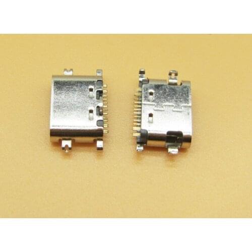 50pcs USB 3.1 Type C Connector 16 Pin Female Right Angle SMT Tab USB jack 3.1 Version Socket receptacle For Lenovo S5 K520