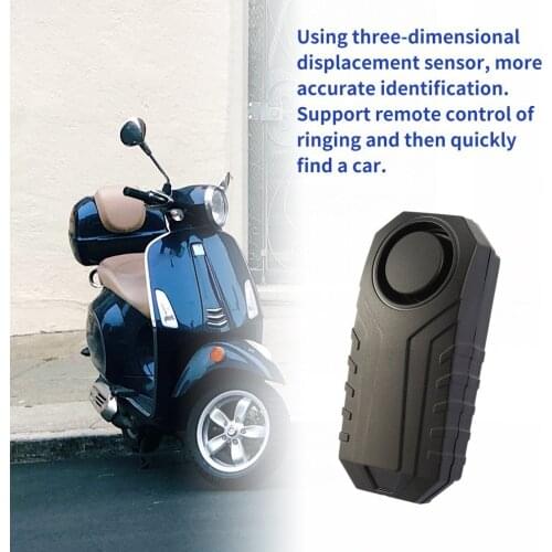 2020 Wireless Remote Control Alarm Bicycle/Electric tricycle/ New Energy Car Vibration and Displacemnt Alarm Safety Lock