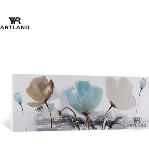 Big canvas paintings on the wall Handmade abstract impressions flowers wall art posters pictures for living room bedroom unframe