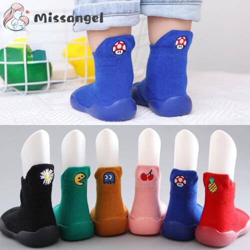 Kids Floor Shoes Cute Cartoon Animal Baby Girl Boy Socks Shoes Toddler Sock Non-slip Bottom Soft Bottom Indoor Floor Booties