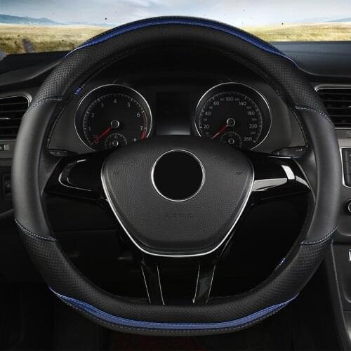 ZHOUSHENGLEE Microfiber Leather Car Steering Wheel Cover For Nissans Qashqai Xtrail t32 Juke Note Tiida Almera Rogue Almera