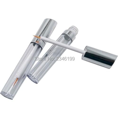 Cosmetic Container Eyeliner Pen Tube Empty Plastic 50 Pieces Packaging Eyeliner Tube With Brush