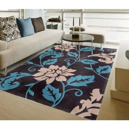 Tapis salon Pastoral acrylic flowers hand-cut flowers carpet pad alfombras tapis rugs and carpets Plans to customize