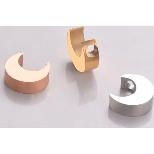 10pcs Stainless Steel Small Moon Charms Pendant Necklace earring Bracelet Jewelry Making Supplies Accessories