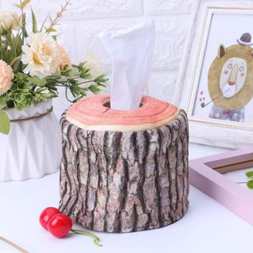 1pc Imitation Tree Bark Tissue Box Car tissue box Napkin Holder Case Paper Cover Home Car Styling Style Car Accessories