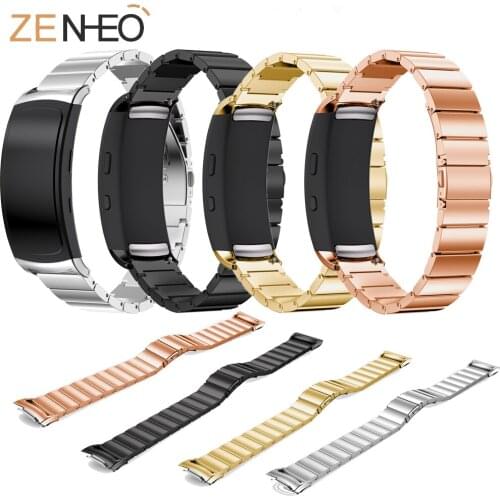 18mm luxury elegant Stainless steel watch strap for Samsung Gear Fit 2 for Samsung Gear Fit 2 Pro Smart watch Metal watch strap