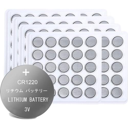 200pcs Original CR1220 BR1220 DL1220 Button Cell Battery For Watch Car Remote Key cr 1220 ECR1220 GPCR1220 3v Lithium Battery