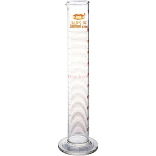 2000ml,Glass Measuring Cylinder With Graduati,Spout Mouth,2 Litre,Heavy Wall