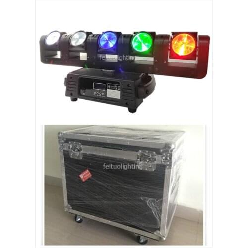 4in1 Case RGBW Pixel Beam Bar 5X15W 5 eyes Led Movning Head Beam DJ Stage Light