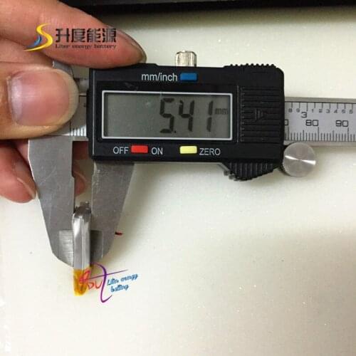 521525 501525 140mAh rechargeable battery 3.7v ultra-thin