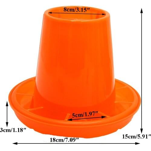 6PCS 1KG Feeder Poultry Chicken Small Feeding Basket Pigeon Plastic Day Chick Broiler Cage Birds Equipment Supplies Farming