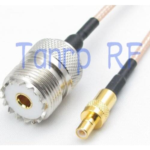 8in UHF female jack to SMB male plug RF adapter connector 20CM Pigtail coaxial jumper cable RG316 extension cord
