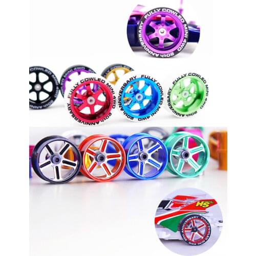95076 95276 94993 Medium Diameter Tire/Wheel Hub Front Rear Equal Width Tires Aluminum Alloy Hollow Wheels Tamiya Mini 4WD DIY