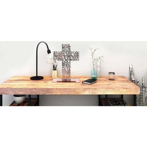 21cm Acrylic Religious Scriptures Cross Jesus Christ Catholic Bible Church Prayer Home Chapel Decoration Supplies