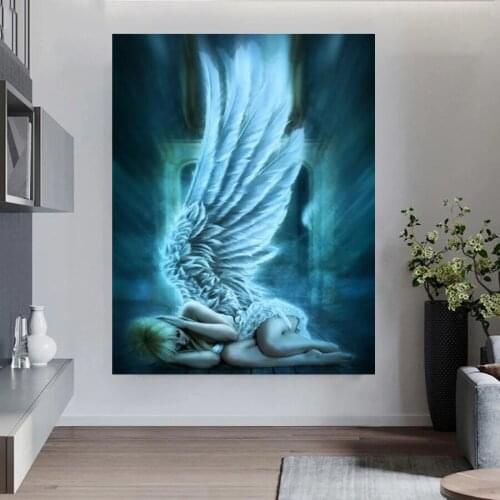 5D DIY Diamond Painting Angel Wings Diamond Embroidery Cross Stitch needlework Home Decoration Full drill Diamond mosaic A2194