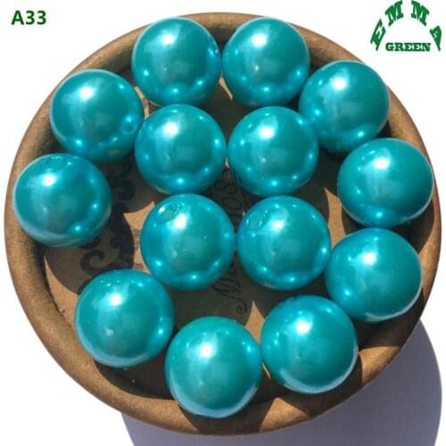 Bead for DIY Jewelry Making Pearl Bead Blue A33 6mm to 30mm Round Beads Acrylic Bead abs Pearls Beads Spacer Beads
