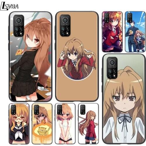 Cute Gril Toradora Anime For Xiaomi Mi Poco F1 F2 X2 X3 M2 M3 Pro NFC 10T Pro Lite Note 10 Pro Mix 3 6 5 Black Phone Case