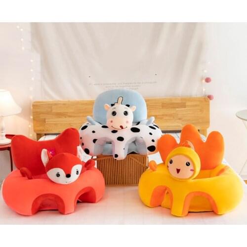 Sofa Support Travel Soft Chair without Filler Baby Sofa Support Seat Covers Baby Plush Chair Cartoon Baby Seats