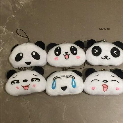 Designs For Choice, Little 6*5CM Panda Plush Doll , Gift String Pendant Decoration Stuffed Toy