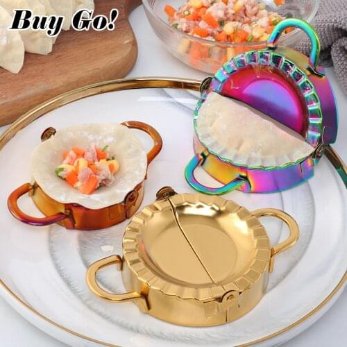 DIY Stainless Steel Dumplings Tool Good Quality Jiaozi Maker Device Easy Use Dumpling Pastry Mold Clips Kitchen Accessories